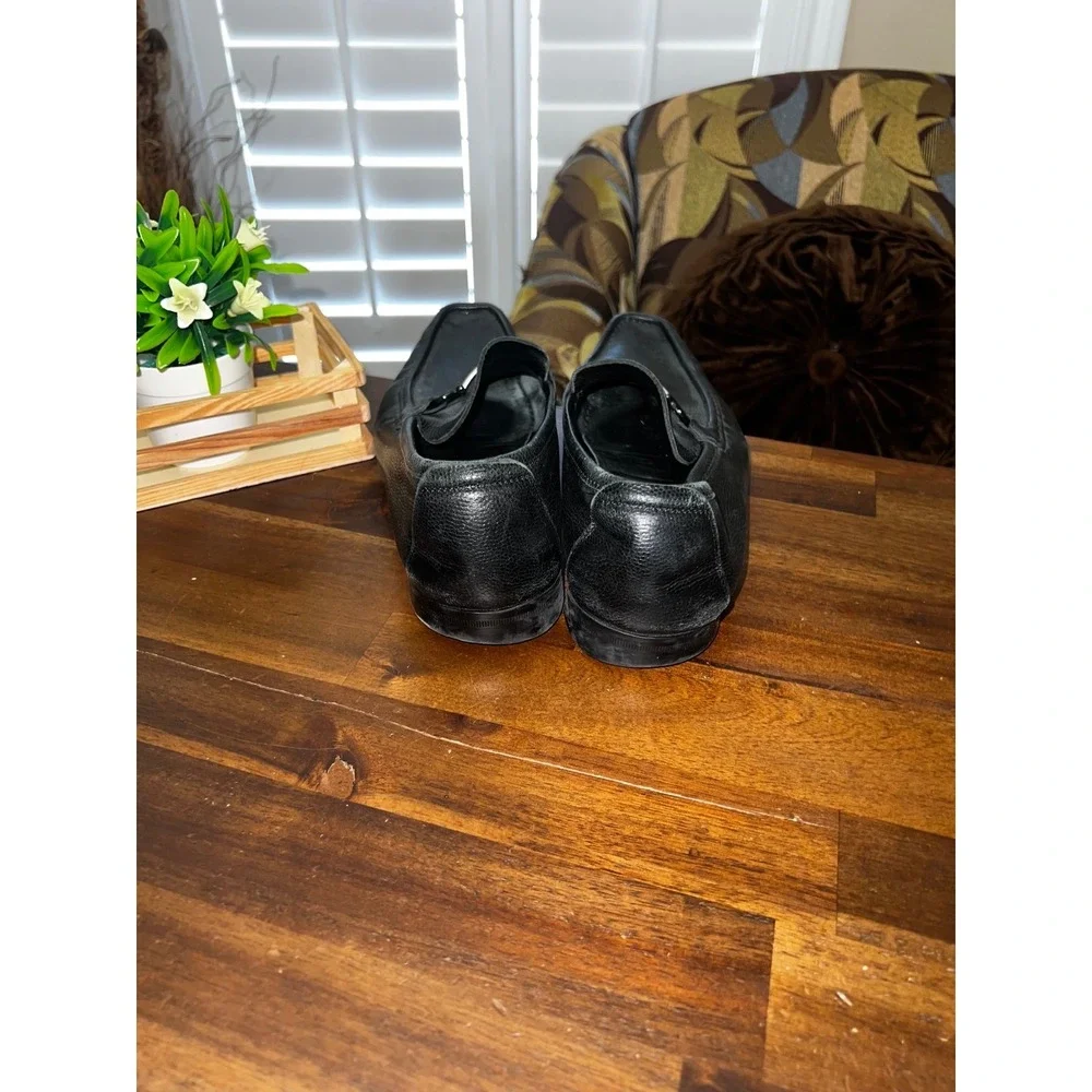 Men‎ Salvatore Ferragamo Black Leather Loafer Size 10.5